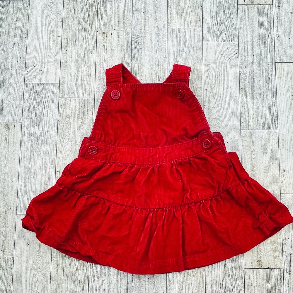 Just one You red corduroy skirtalls